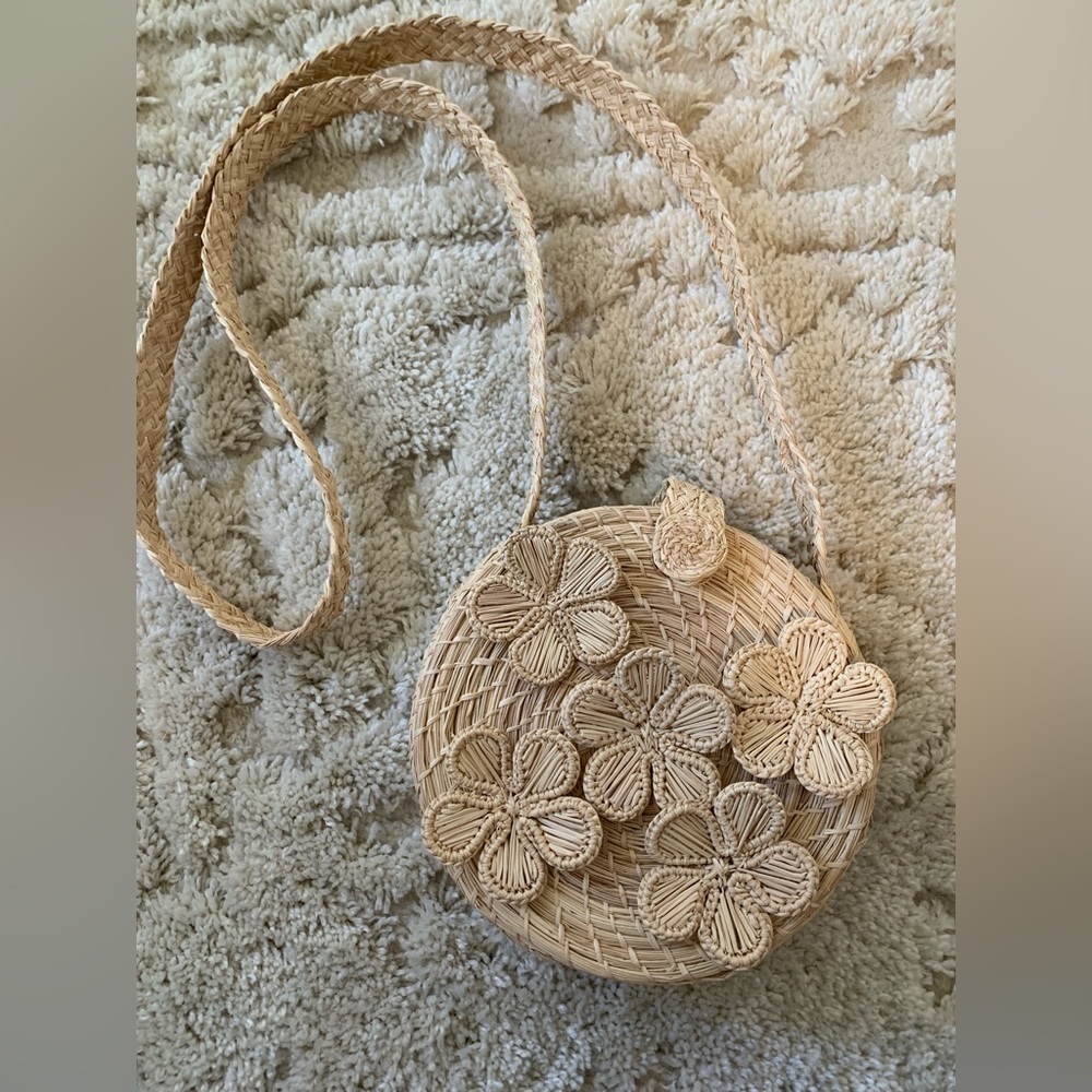 Kaanas Floral Straw Bag